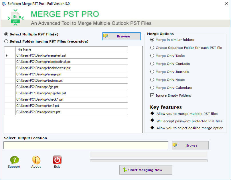 Merge Multiple PST Files